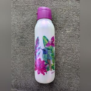 Tupperware Hummingbird Flip Top Water Bottle NEW